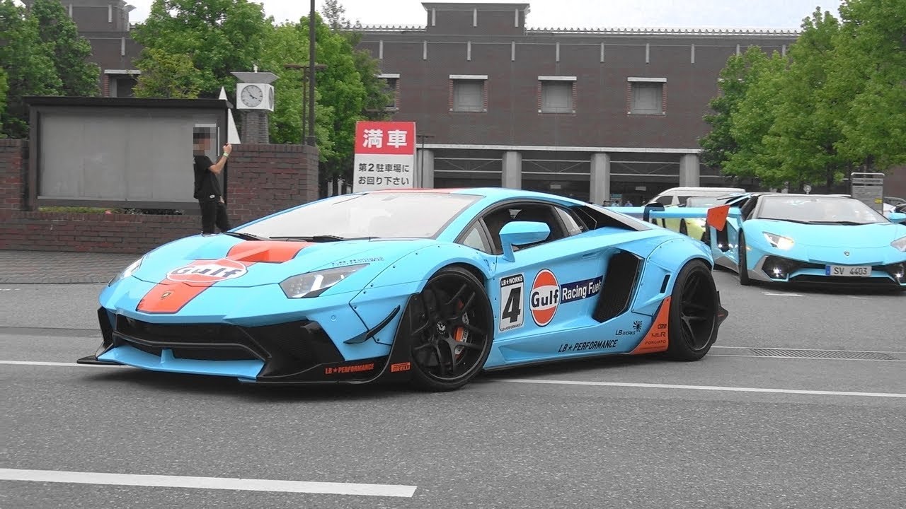 ウルトラモーターフェスティバル2019 搬出動画 ランボルギーニ・フェラーリ・GTR軍団・他