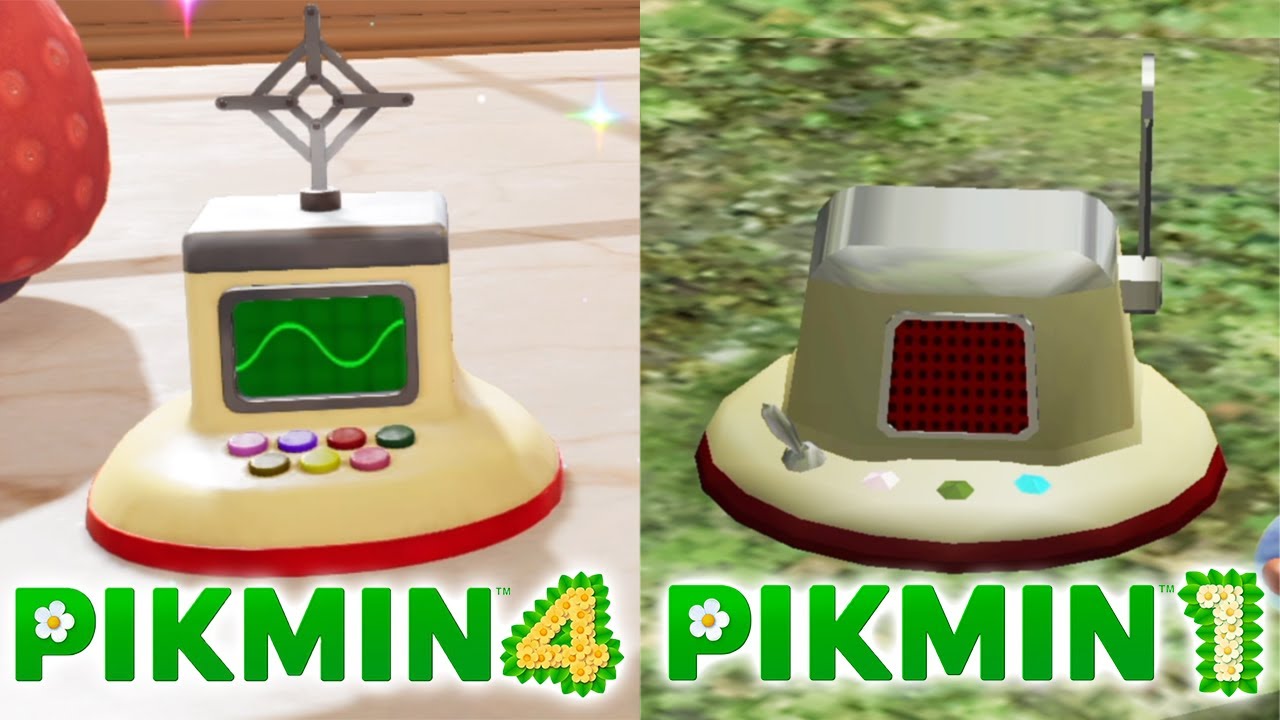 ピクミン1 HD 全パーツ回収シーン ＋ ピクミン4のパーツ比較 まとめ ニンテンドースイッチ