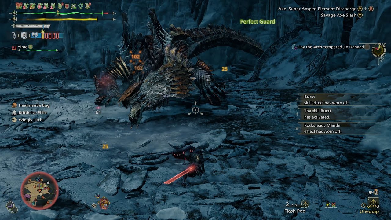 Monster Hunter Wilds Impact Phial Fire Charge Blade 9* AT Jin 8:03