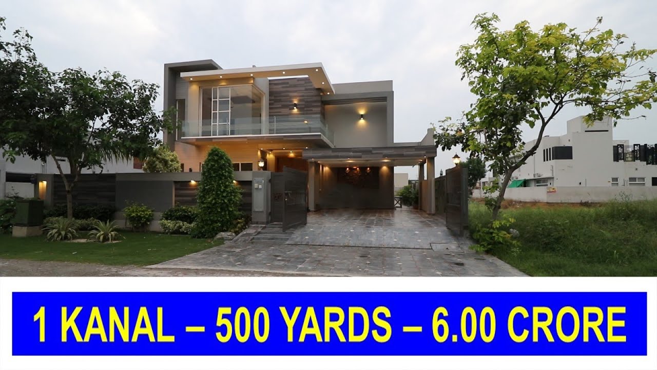 1 KANAL ULTIMATE LUXURIOUS DESIGNER HOUSE | PHASE 6 DHA DEFENCE LAHORE | 6.00 CRORE | H NO - 01