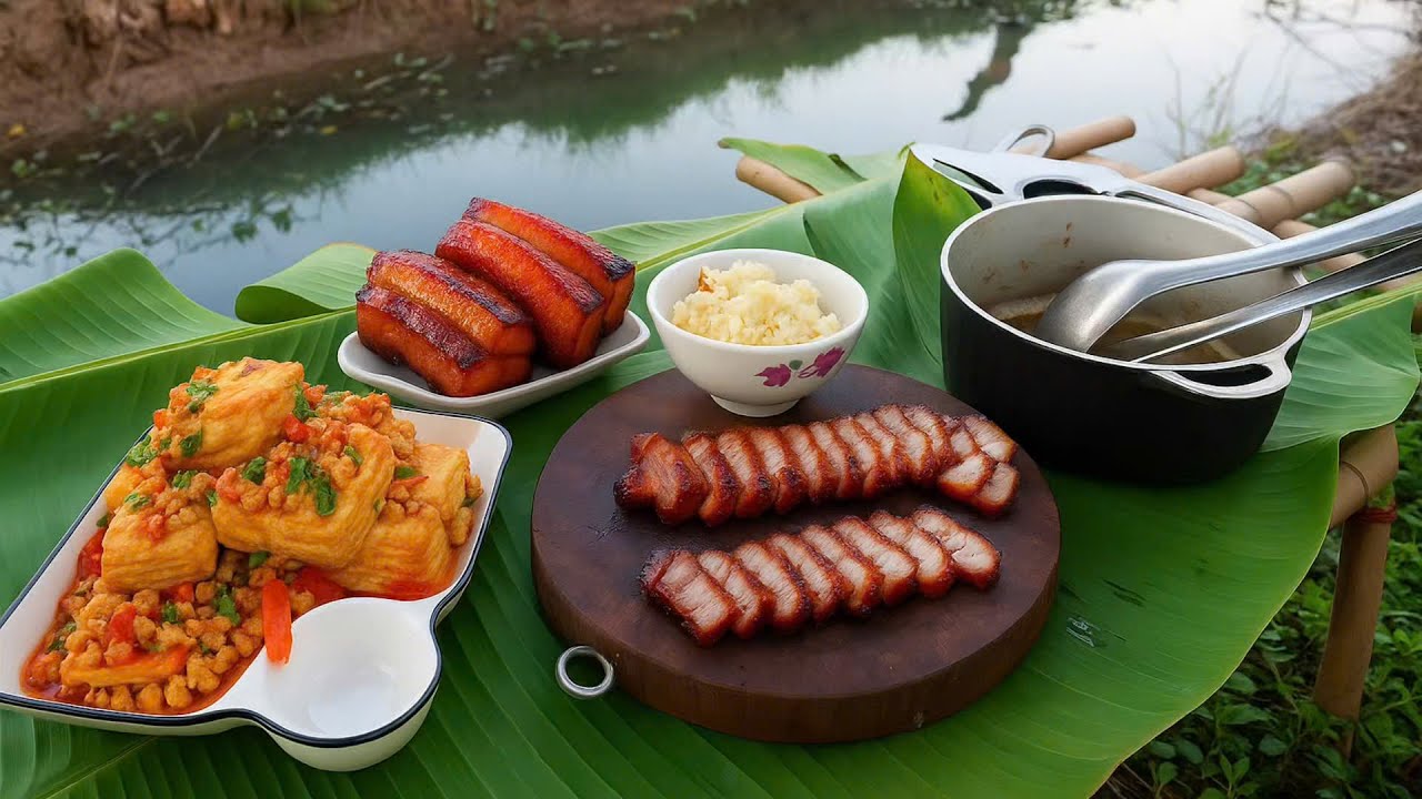 Pan-Seared Pork Belly | Peaceful Outdoor Cooking