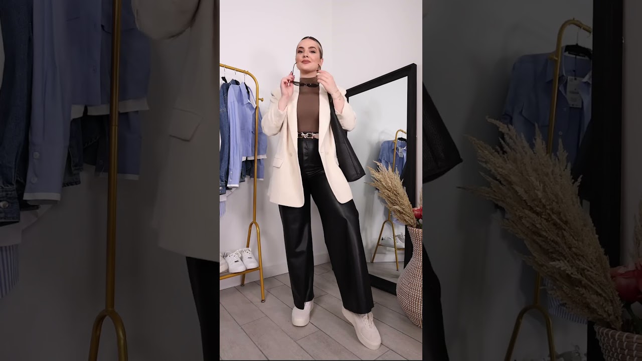 5 Ways To style my favorite leather pants🖤 #fashion #howto