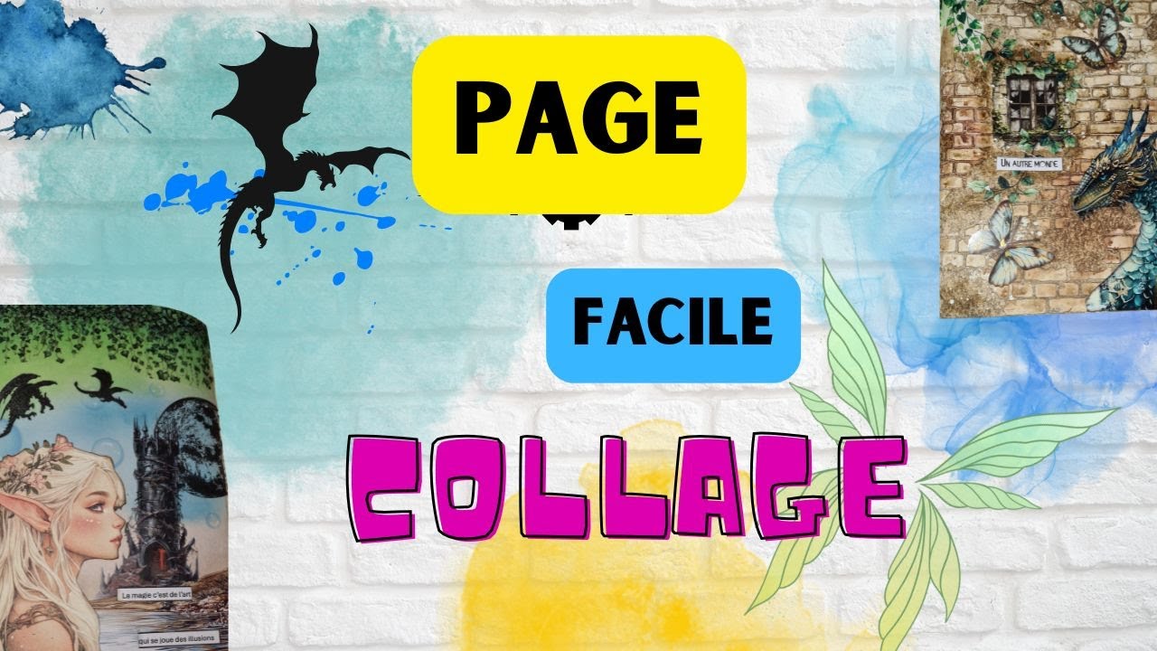 Art Journal Facile & Rapide : Elfes & Dragons avec Journalsay ✨🐉