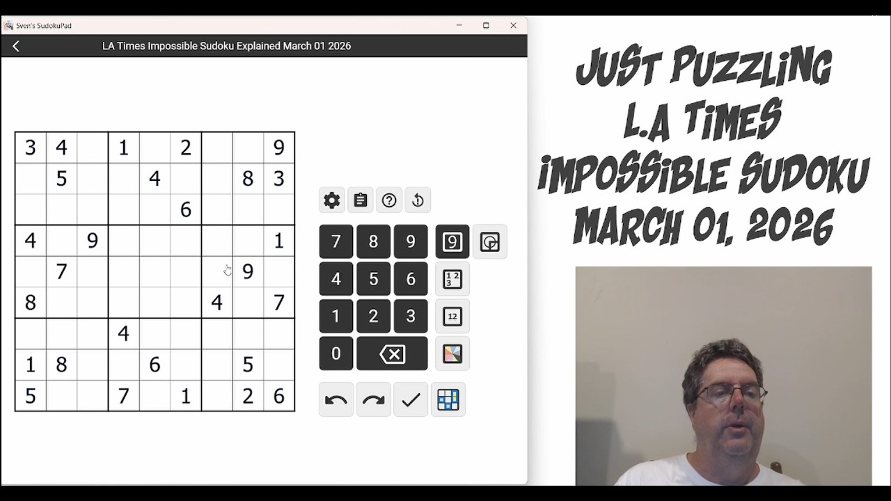 LA Times Impossible Sudoku March 01 2026