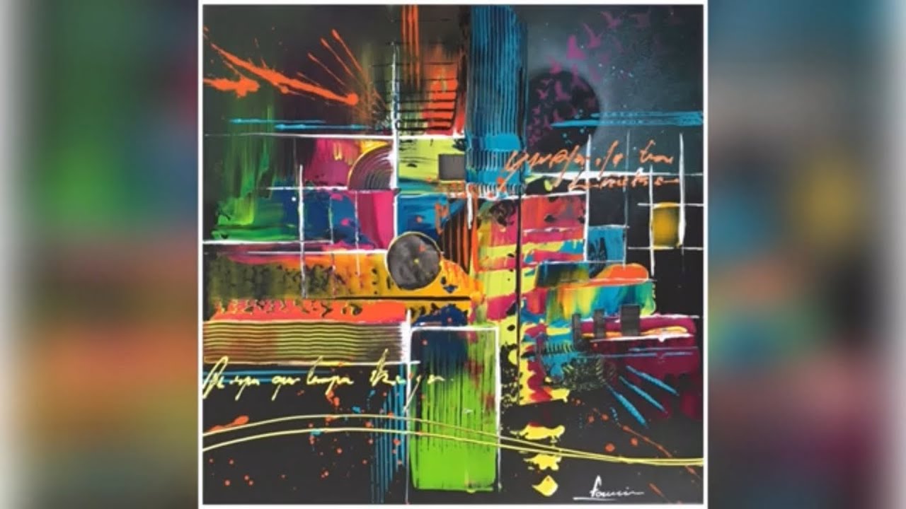 Démonstration peinture intuitive abstraite / Lilian Fournier démo #32