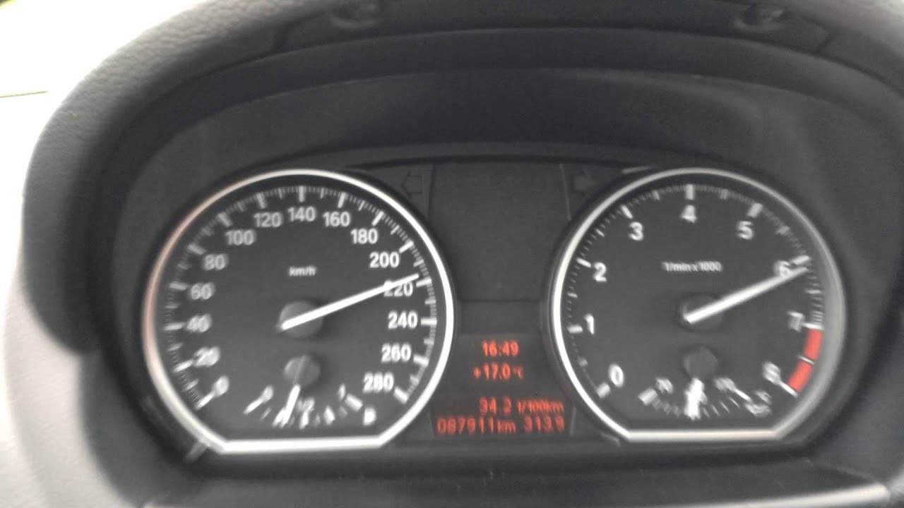 BMW 130i E87 Acceleration Autobahn 60-220km/h 100-200km/h