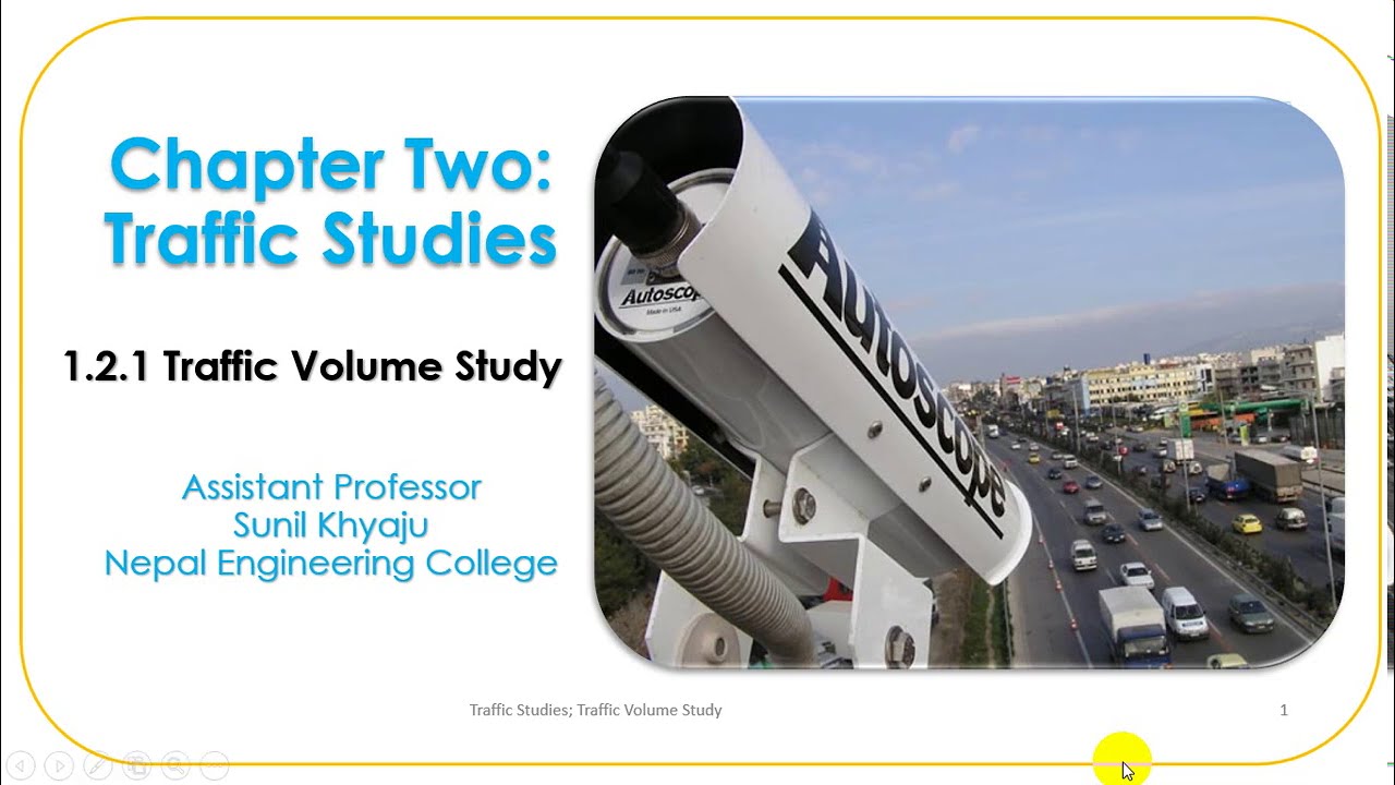 1.2.1 Traffic Volume Study