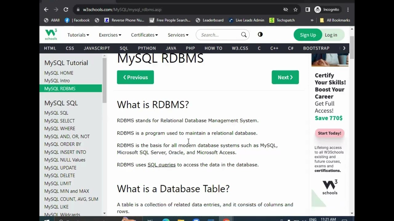 Epi 74 Complete MySQL Tutorial in Hindi Part 1 Learn MySQL From Basic To