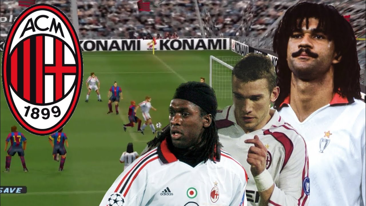ISS Pro Evolution 2 - Master League Milan (Legends) vs Barcelona