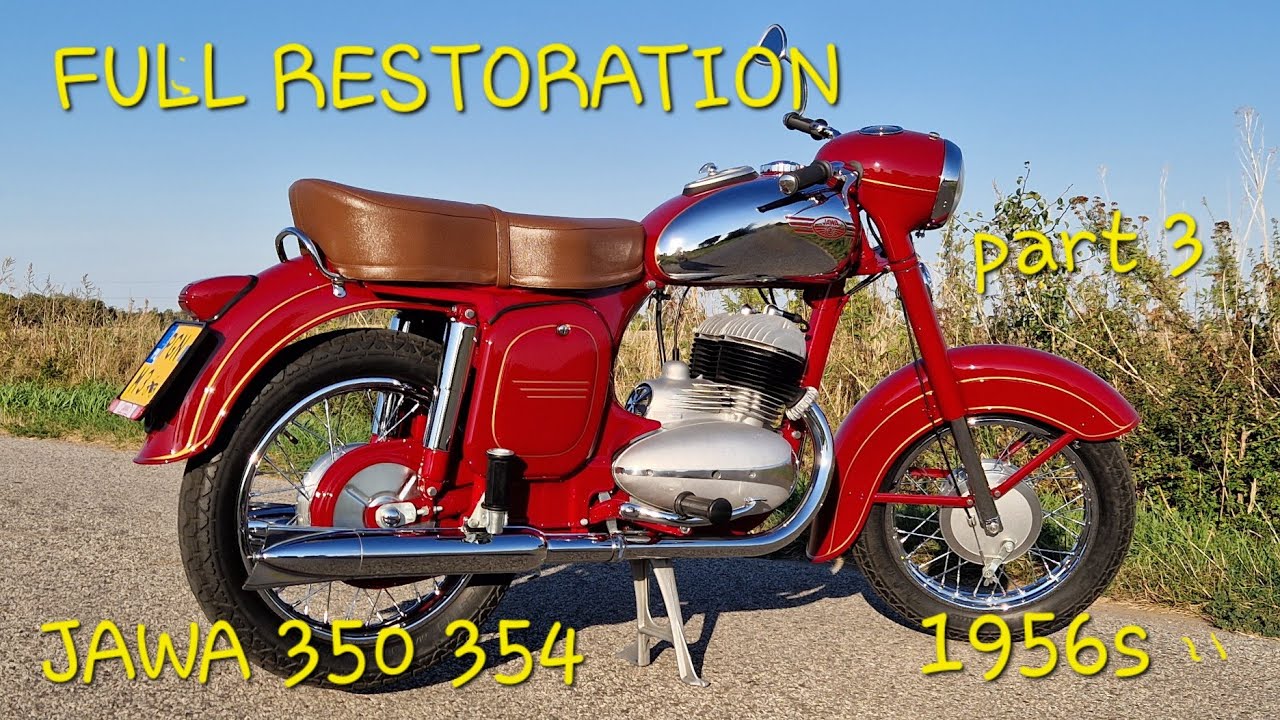 FULL RESTORATION JAWA 350 354 1956s MOTORCYCLE