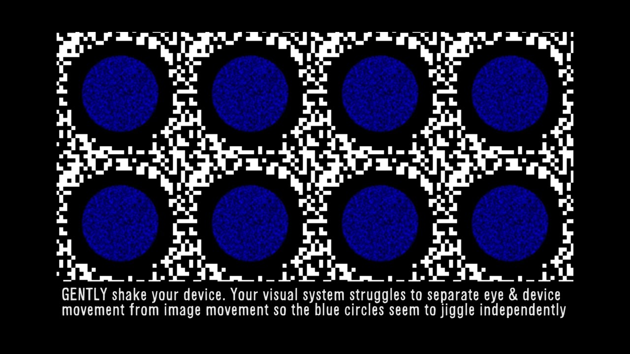 Anomalous motion📺U r the screen. Pixels not moving. Only black&white changing colours😨move illusion