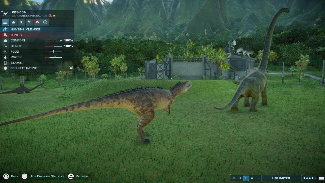 Jurassic World Evolution 2 Large Dinosaurs battle royal