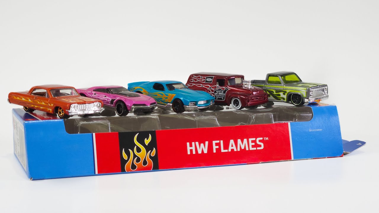 Hot Wheels Flames 5 Pack 2024 🔥 My Favorite 5 Pack of this year! Interesting Fantasy Casting!
