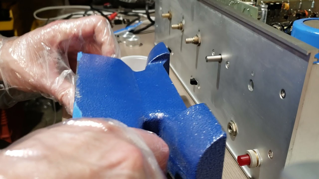 HP Barney Oliver Amplifier Restoration Part 7 - Refinishing Aluminum Knobs