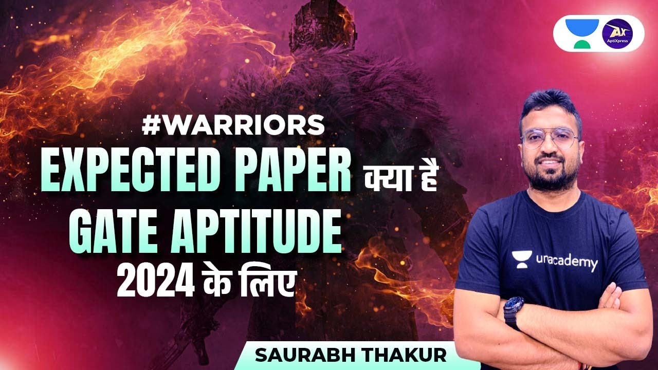 MISSION GATE APTITUDE 2024 I Expected Paper Special | Saurabh Thakur