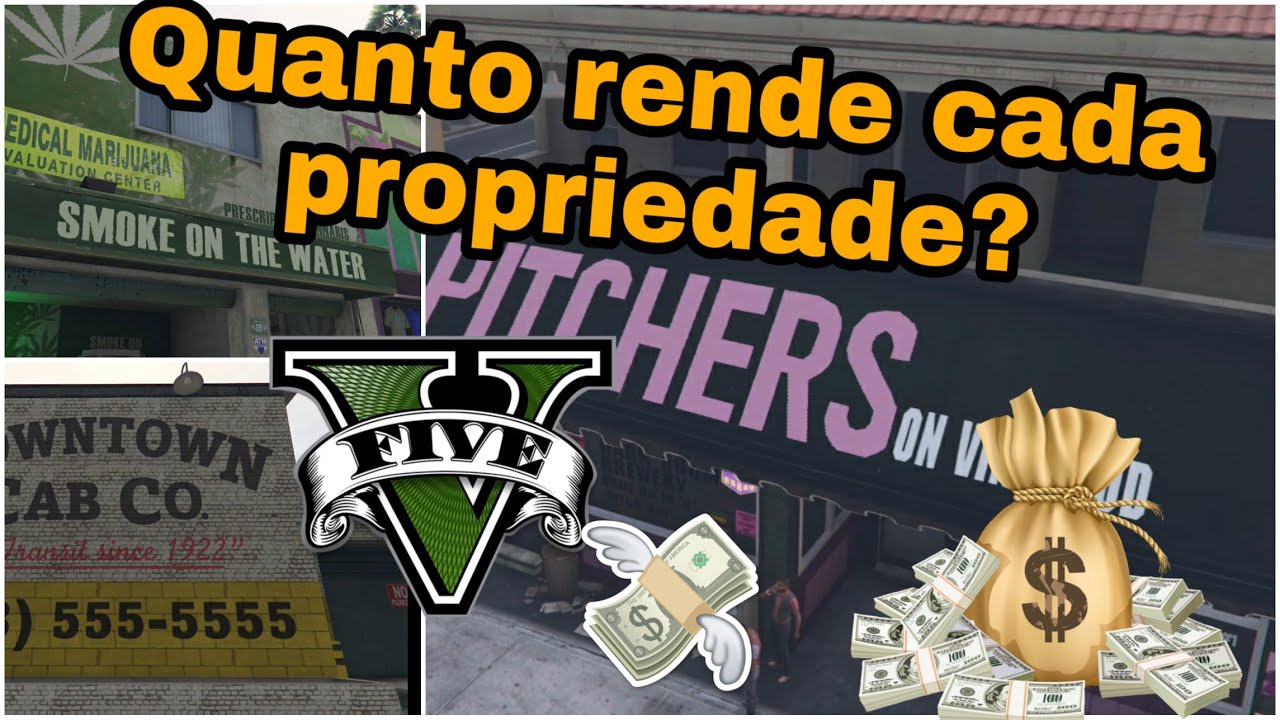 GTA V OFFLINE - QUANTO RENDE CADA PROPRIEDADE?