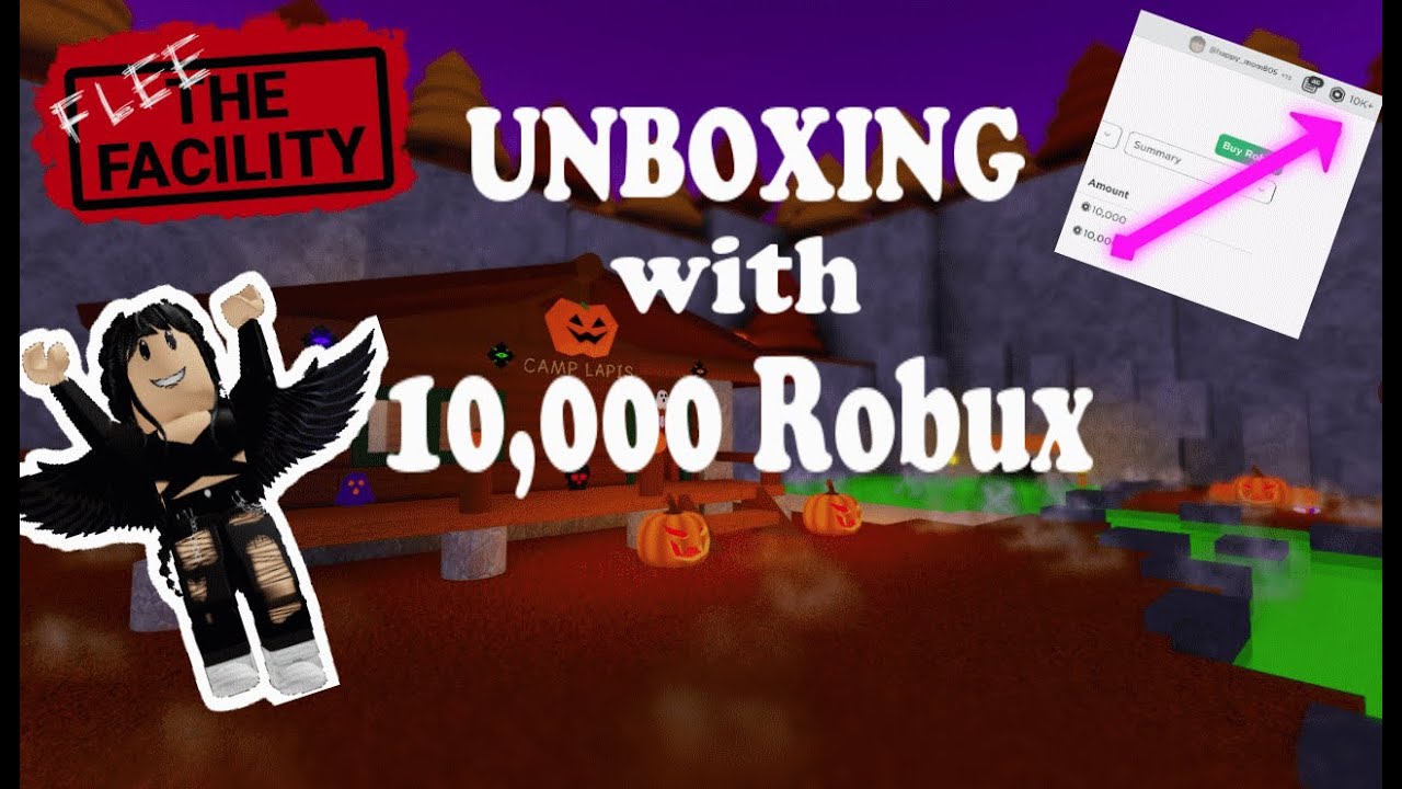 Buying 10000 Robux to Unbox Halloween Event Crates!!! (Flee the Facility Roblox)