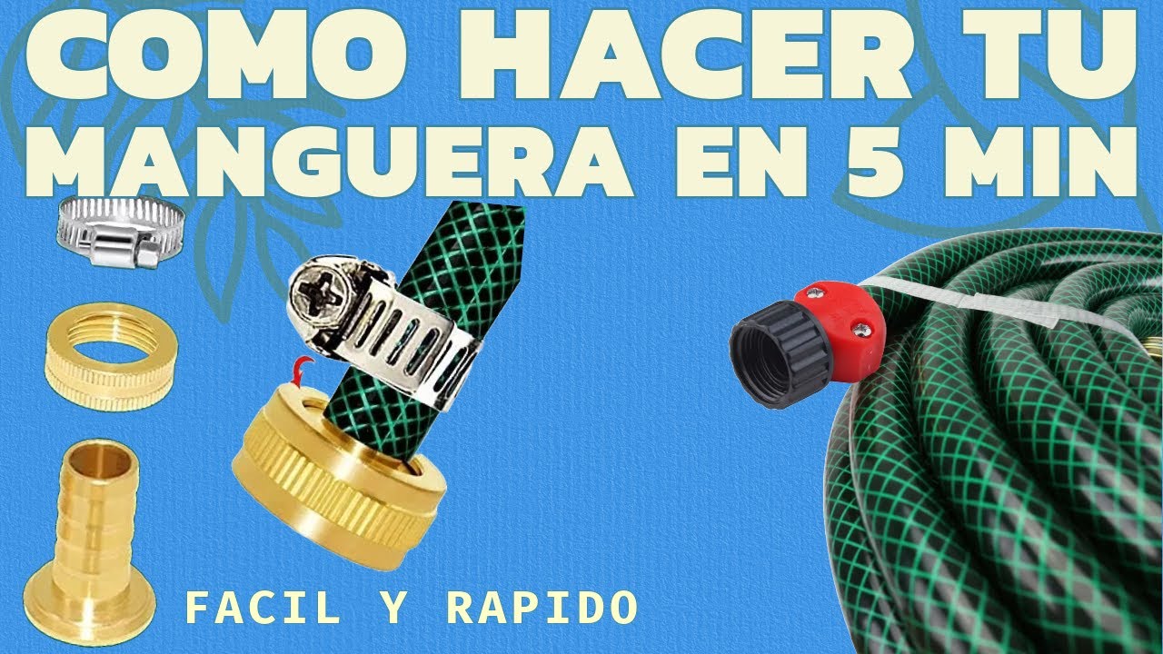 Como Hacer Tu Propia Manguera de Agua para Jardín en 5 minutos - Facil y Rapido