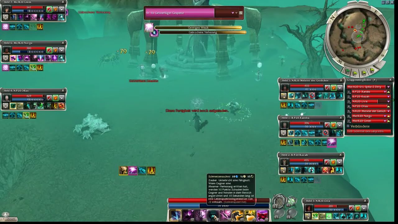The Underworld HardMode as Mesmer (pure) with 7. Heroes