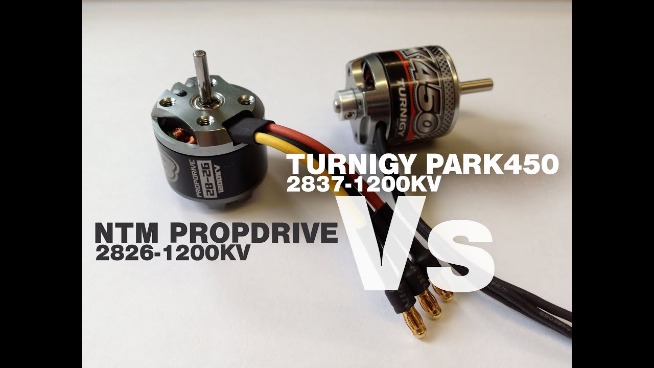 Turnigy Park450 1200kv Vs NTM Propdrive 2826 1200kv