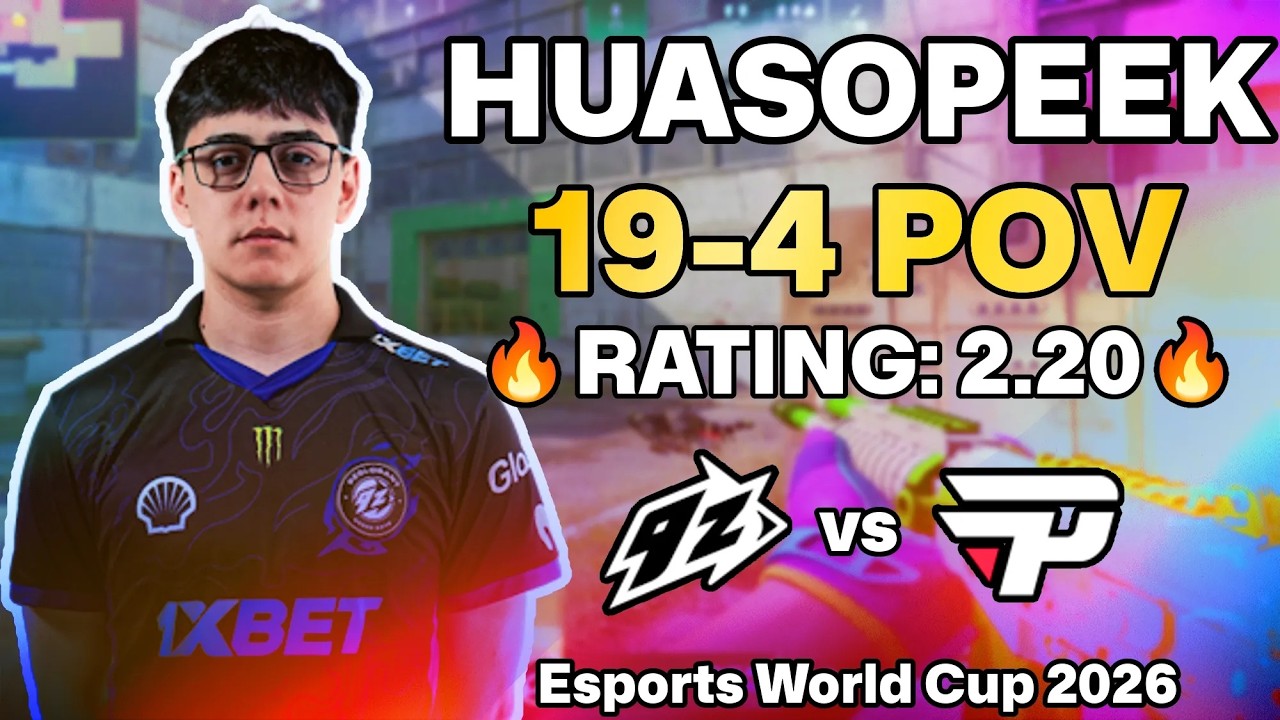 🔥 HUASOPEEK POV: CACHE UNKILLABLE vs paiN! | Esports World Cup 2026