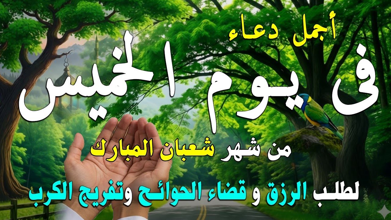 دعاء فى يوم الخميس المستجاب دعاء يوم 3 من شهر شعبان للرزق والشفاء العاجل وقضاء الحوائج 🤲(4k)