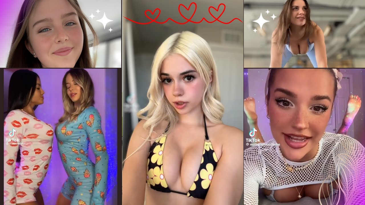 stunning Tiktok girls, DON'T fall in love challenge! 😘😍