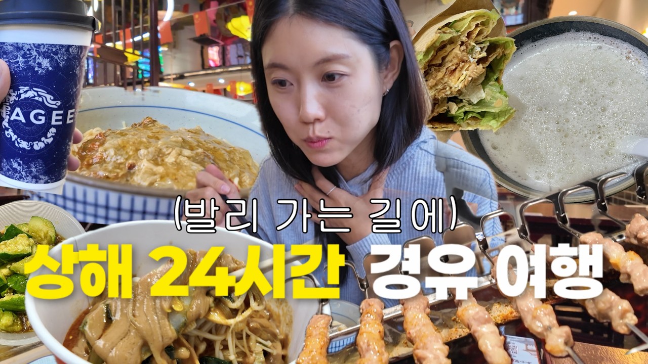 양꼬치 먹고 싶어서 굳이굳이 발리가는 길에 상해 레이오버 한 이야기.