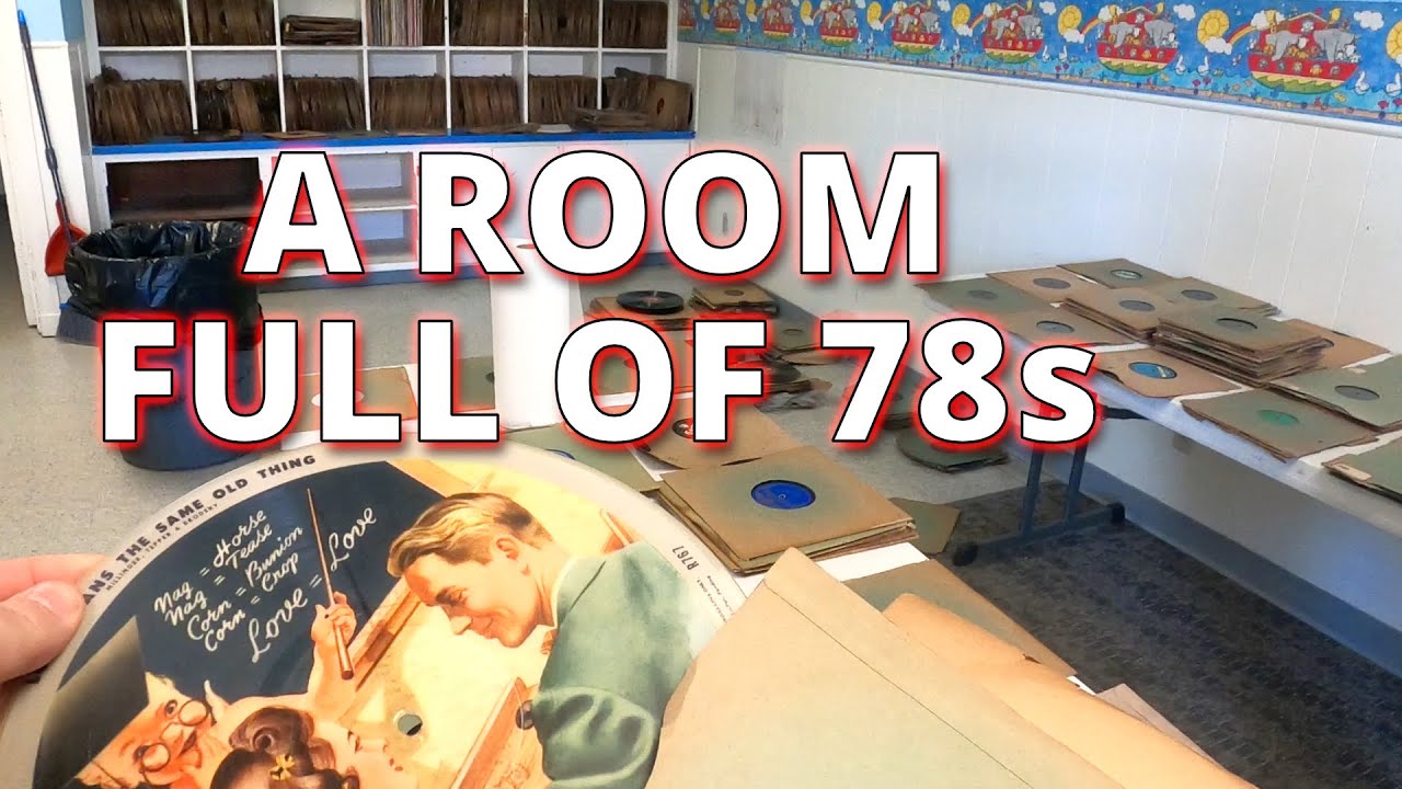 A room full of 78s!