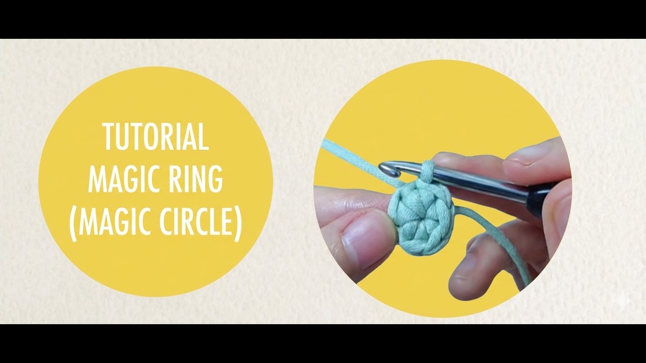 How to Crochet  Magic Ring or Magic Circle- Magic Ring Crochet Tutorial