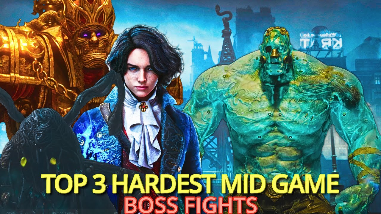 Lies of P Top 3 Hardest Mid Game Boss Fights Compilation - Legendary Stalker Difficulty