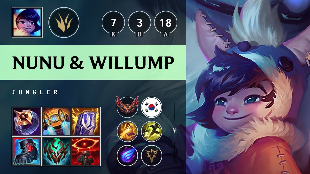 Nunu & Willump Jungle vs Rammus - KR Grandmaster Patch 25.16