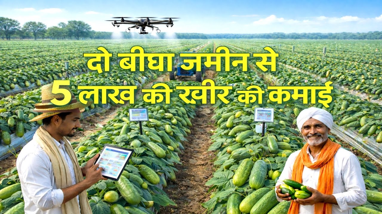 2 बीघा खीरे की खेती से 5 लाख कमाई! Cucumber Farming Business Idea 2026