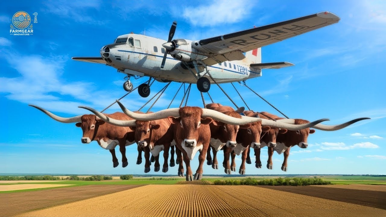 Transporting Millions Of Longhorn Cattle This Way - Biggest Heavy Machinery Machines