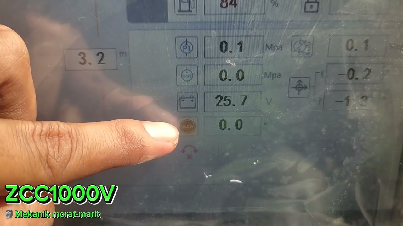 Cara membaca monitor LMI ZOOMLION ZCC1000V (100 Ton). mudahhh sekalii ‼️ #crane #zoomlion #tambang