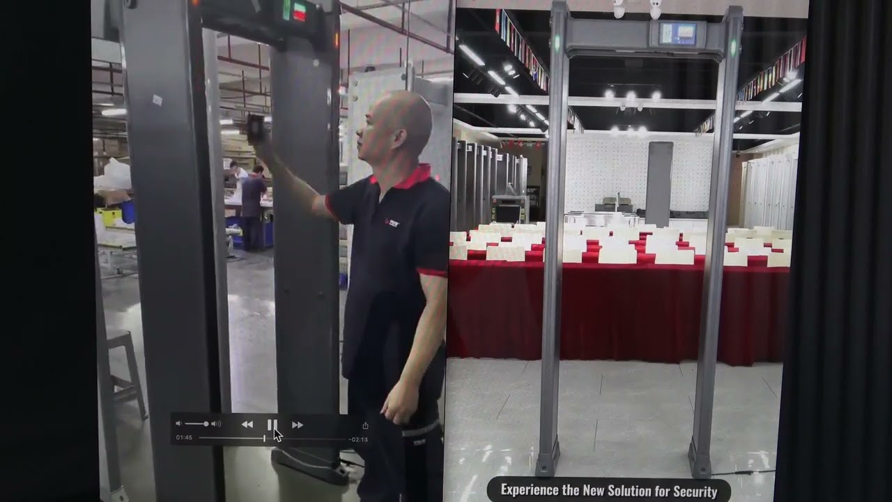 metal detector a portale per sicurezza controllo accessi aeroporti scuole fiere incontri sportivi