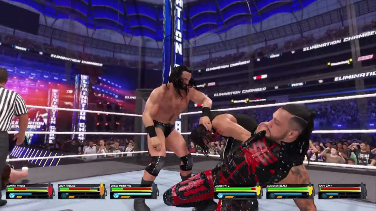 WWE 2K25_Drew McIntyre defends his Undisputed Championship inside the Elimination Chamber #wwe2k26 