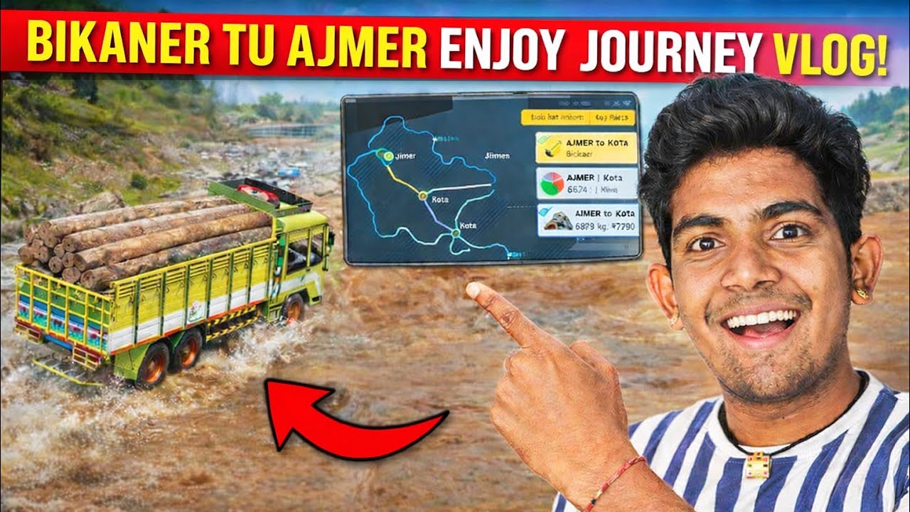 BIKANER TO AJMER WITH A TRUCK FULL OF WOOD! 🚛 | INDIAN TRUCK SIMULATOR
