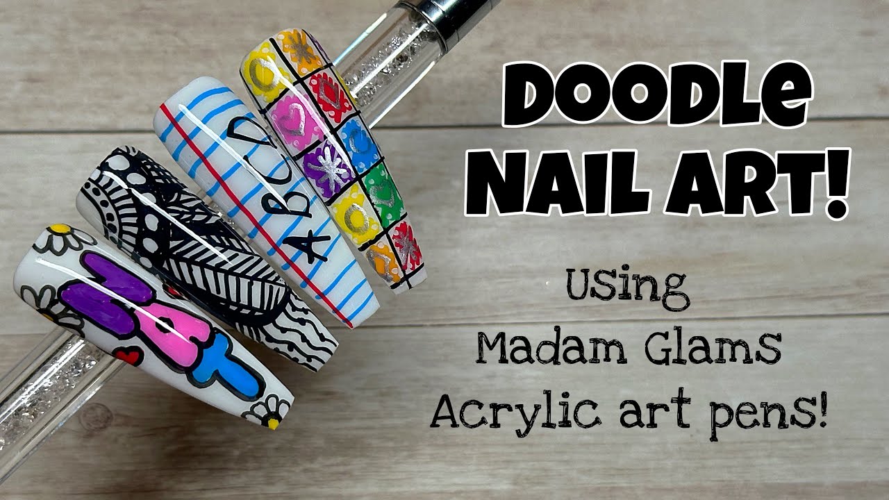 Акриловые ручки Madam Glam для рисования! | Doodle Nails
