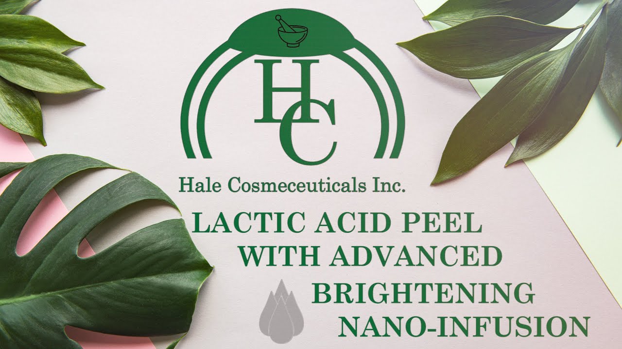 HALE COSMECEUTICALS LACTIC ACID PEEL WITH ADVANCED BRIGHTENING NANO-INFUSION