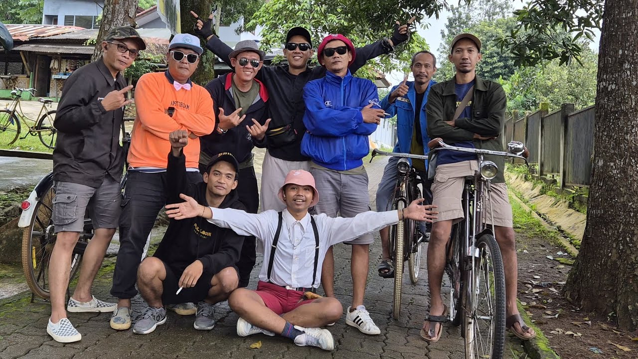Ngonthel di guyur hujan track PD petir desa Curug serua Tabanas finis pinggir SETU