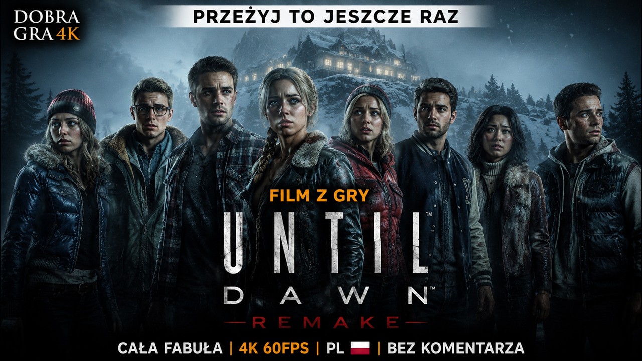 UNTIL DAWN REMAKE - FABUŁA Z GRY PO POLSKU (CAŁA HISTORIA) 4K 60FPS
