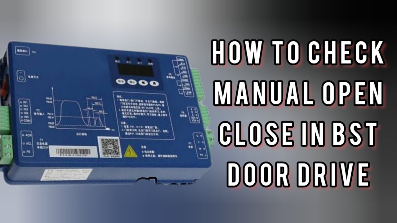 How to check open close in BST door drive/ How to operate BST door drive in keypad mode/BST tamil