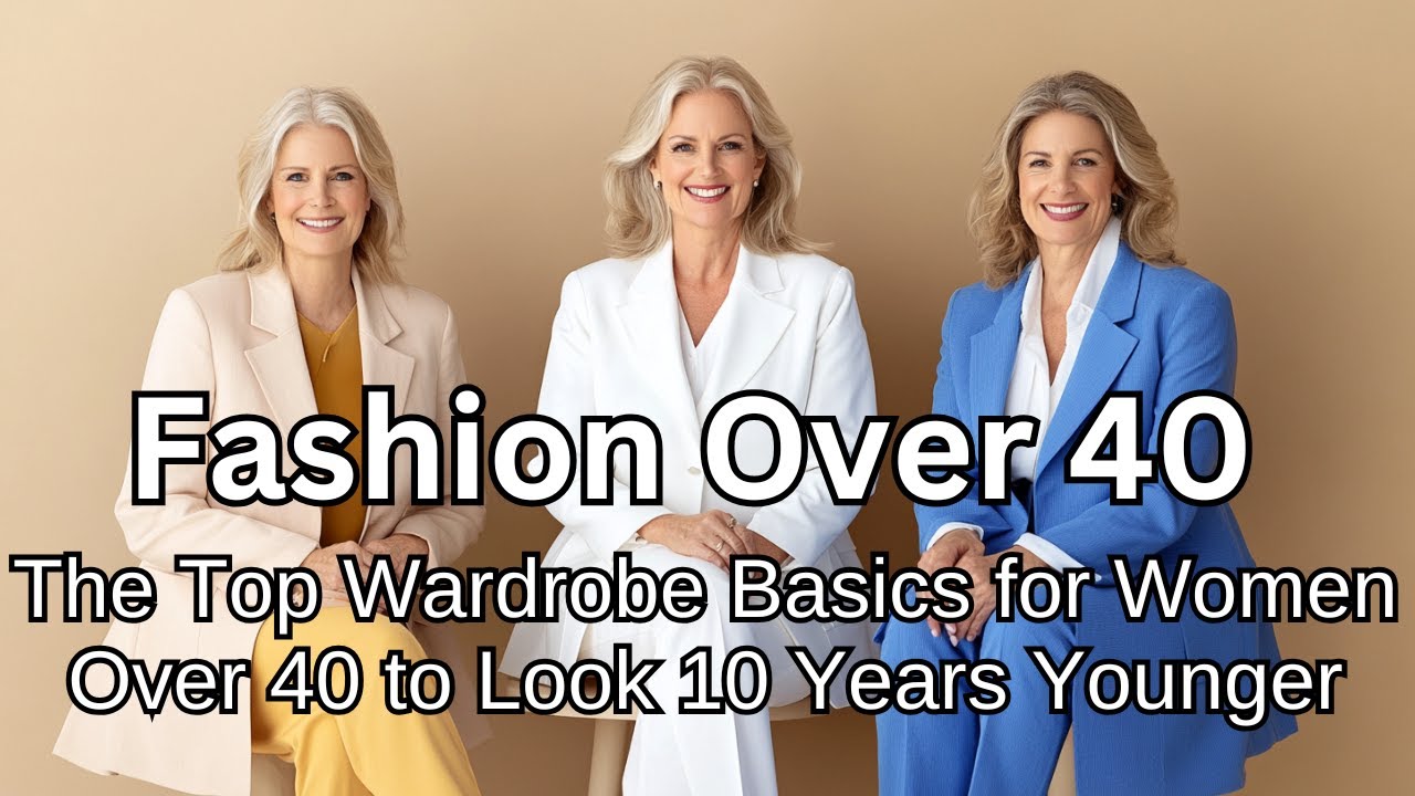 The Top Wardrobe Basics for Women Over 40 to Look 10 Years Younger