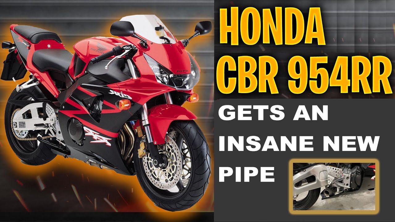 2002 Honda CBR 954RR Fireblade Gets a New Shorty GP Pipe