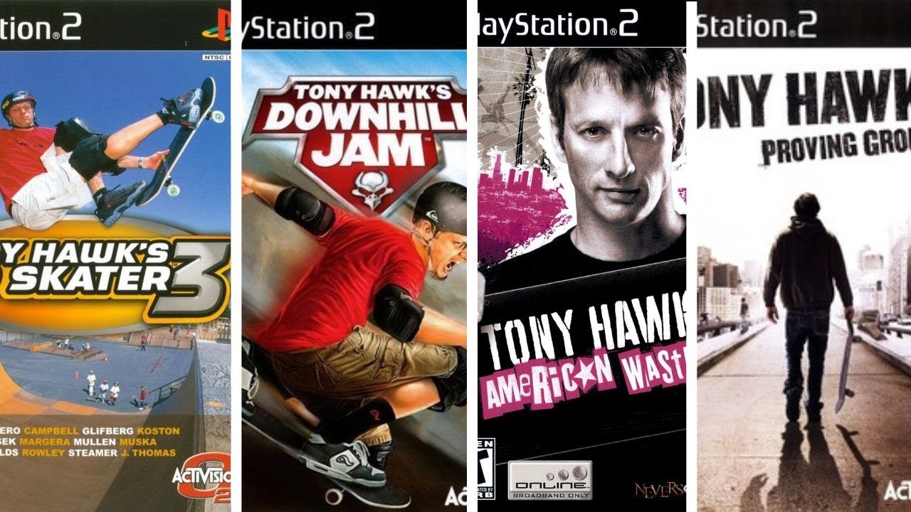 TODOS  OS JOGOS DO Tony Hawk's Pro Skater do Playstation 2 -  Tony  Hawk's ps2