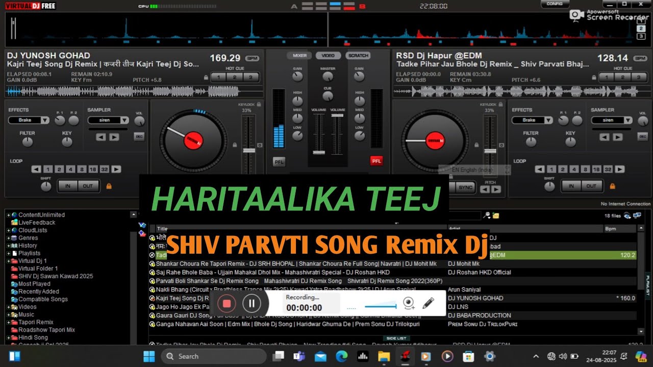 Haritaalika Teej Special || Shiv Parvti Song Nonstop Dj Remix || SR Dj SKN