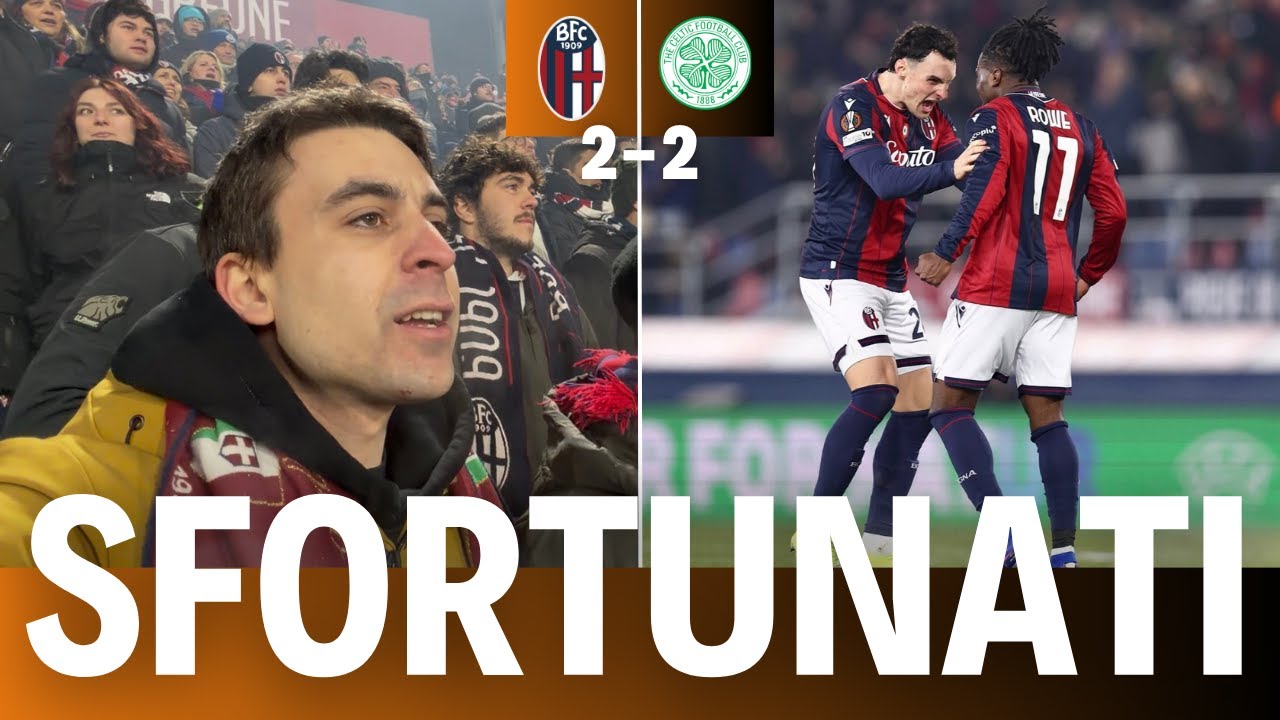 SE CADE QUALCOSA ATTERRA CI RIMBALZA NEL C***! SFORTUNA! BOLOGNA - CELTIC 2-2 STADIO LIVE REACTION