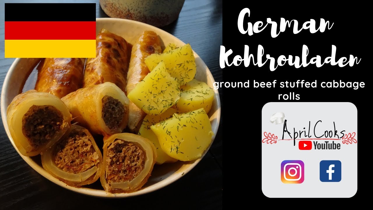 How to cook GERMAN KOHLROULADEN | ground beef stuffed cabbage rolls | Simple easy Recipe