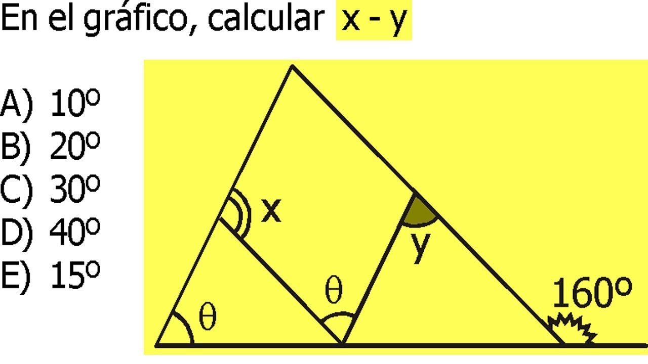 TRIÁNGULOS EJERCICIOS RESUELTOS GEOMETRÍA CLASE DE ACADEMIA PREUNIVERSITARIA